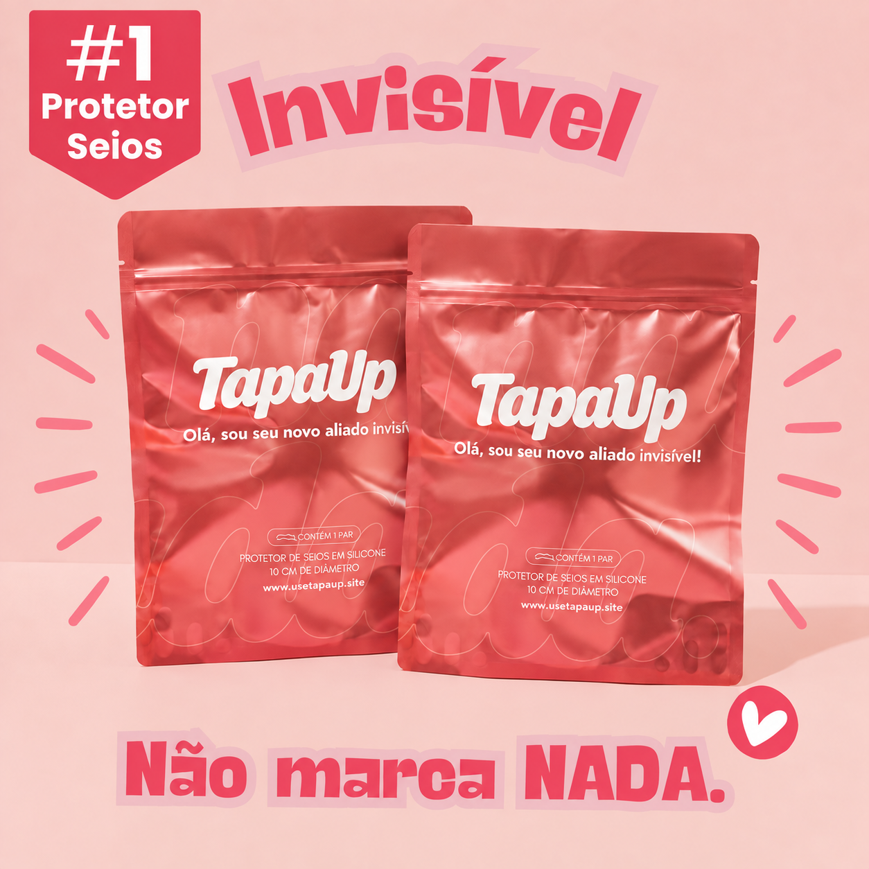 Protetor de seios invisível TapaUp.